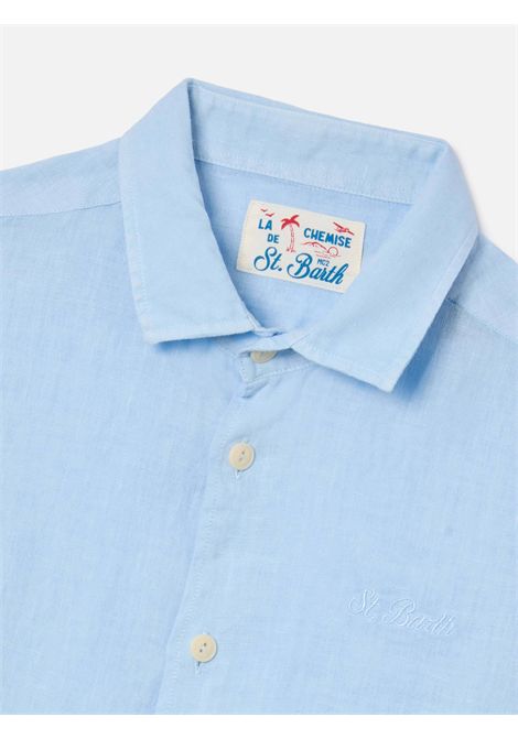 Camicia in lino SAINT BARTH | AGN0001 AGNES00555L LINEN 31 LIGHT BLUE